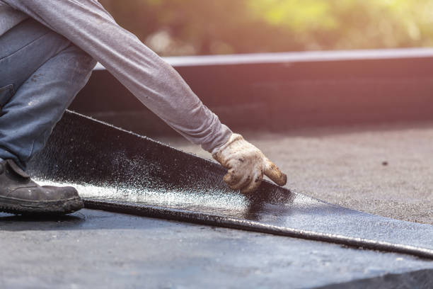 Professional Exterior Waterproofing technician working in Rives Junction, MI